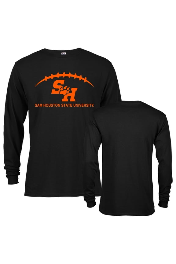 Sam Houston State University Football Laces Out Long Sleeve Logo T-Shirt