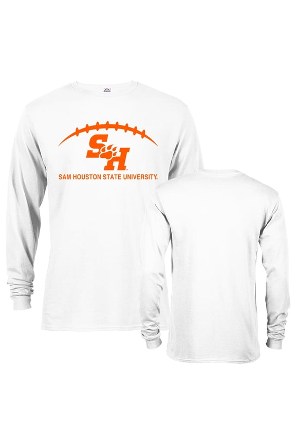Sam Houston State University Football Laces Out Long Sleeve Logo T-Shirt