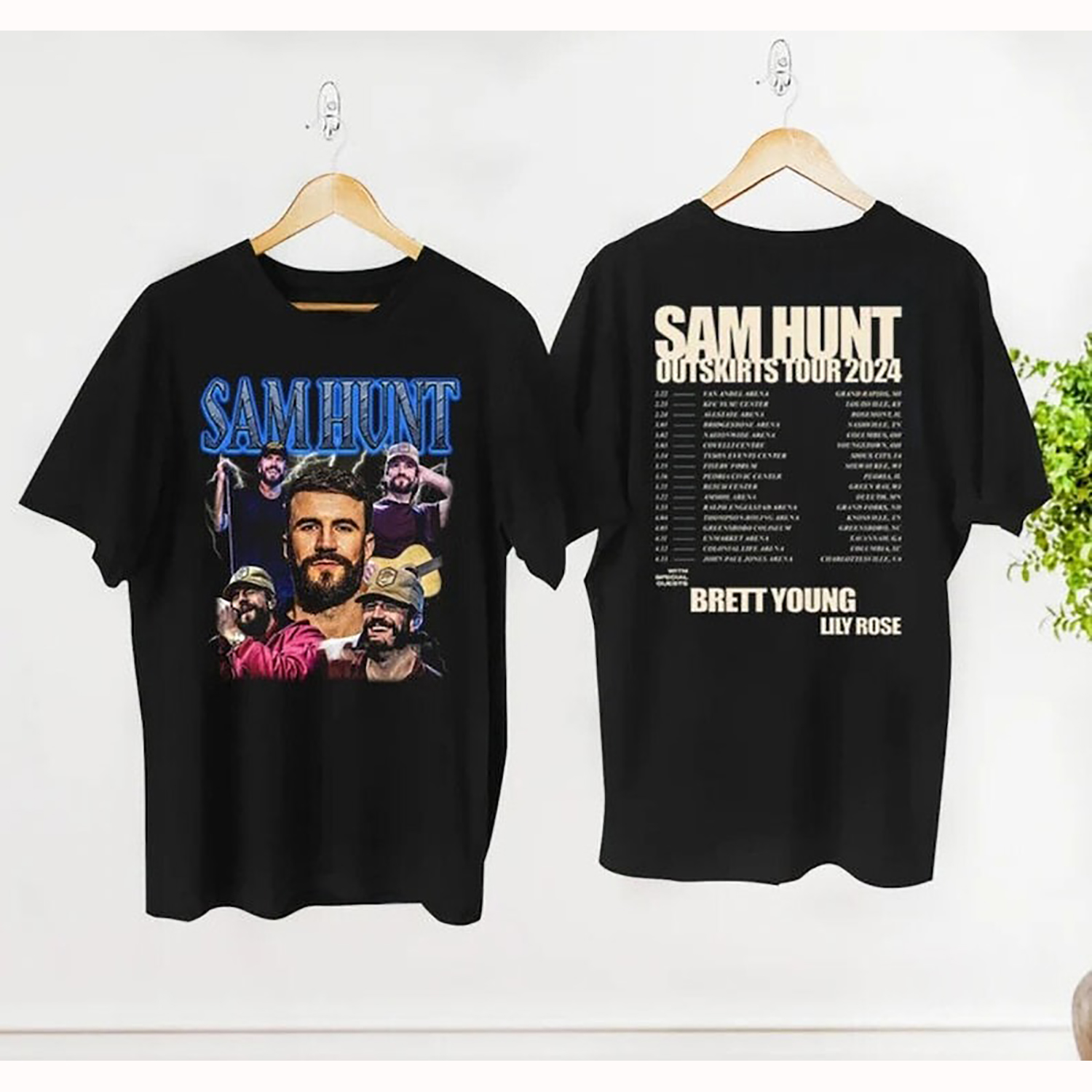 Sam Hunt 2024 Concert Shirt, 2024 Outskirts Tour Sam Hunt TShirt, Sam
