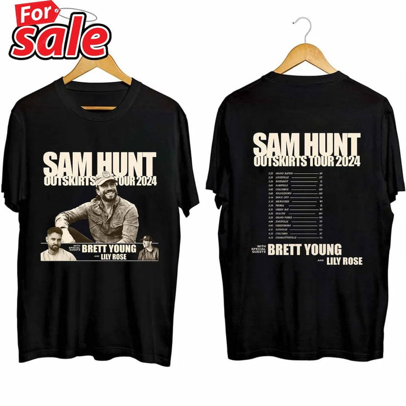 Sam Hunt 2024 Outskirts Tour Shirt, Sam Hunt Fan Shirt, Sam Hunt