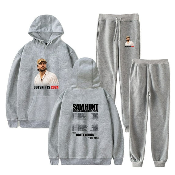 Sam Hunt Outskirts Tour 2024 Hoodie Suit Man/Woman Hip Hop Two Piece Suit