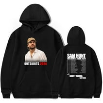 Sam Hunt Outskirts Tour 2024 Merch Hoodie Mente Positiva Sweatshirt Autumn For Women/Men Long Sleeve Rapper Pullover