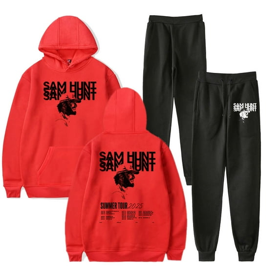 Sam Hunt Tour 2025 Hoodie Pants Sets Merch Men/Women Sweatshirt Pants Two Piece Set Fashion Streetwear