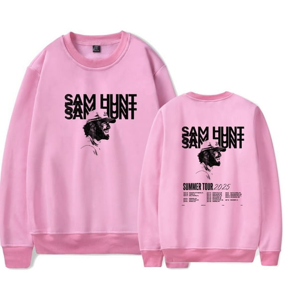 Sam Hunt Tour 2025 Merch Long Sleeve Crewneck Sweatshirt For Men/Women Unsiex Fashion Streetwear