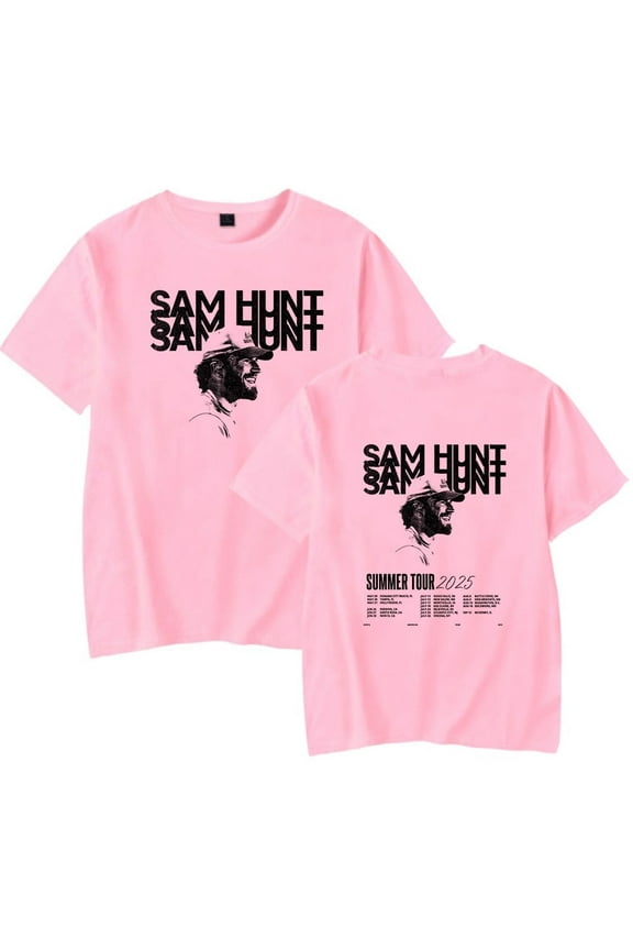 Sam Hunt Tour 2025 Merch T-shirt summer popular printed pure cotton short sleeved unisex fashion street wear