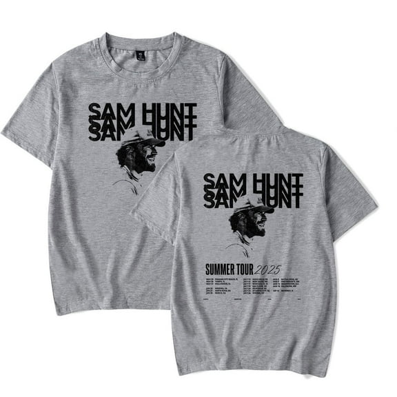 Sam Hunt Tour 2025 Merch T-shirt summer popular printed pure cotton short sleeved unisex fashion street wear