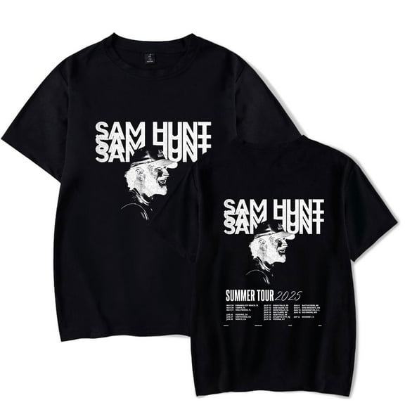 Sam Hunt Tour 2025 T-Shirt Merch For Women/Men Tee Summer Short Sleeve Tshirt Fashion Streetwear