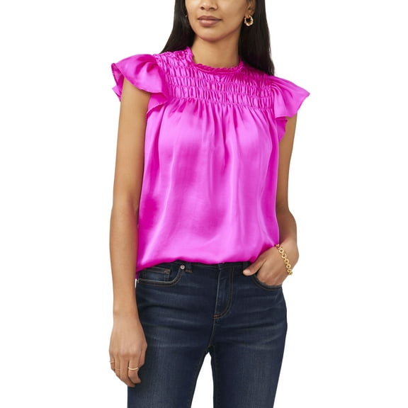 Sam Jess Womens Flutter Sleeve With Smocking Top Gypsy Spirit S