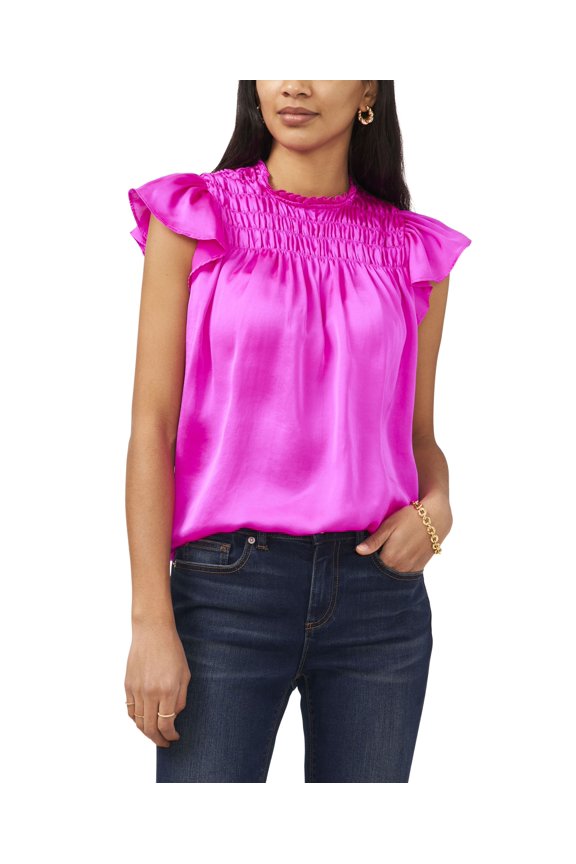 Sam Jess Womens Flutter Sleeve With Smocking Top Gypsy Spirit S