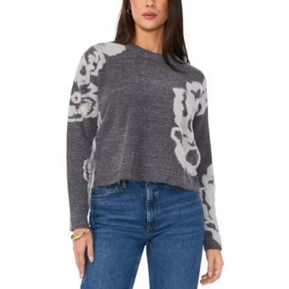 Sam Jess Womens Jacquard Floral Crewne Frenzy Red L