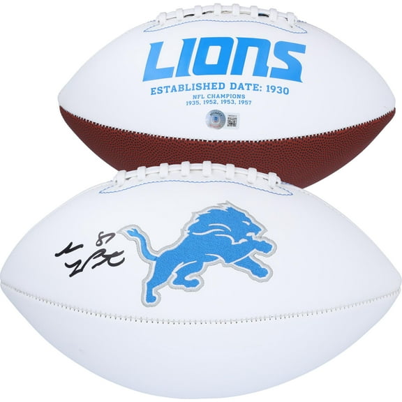 Sam LaPorta Detroit Lions Autographed White Panel Football - Fanatics Authentic Certified