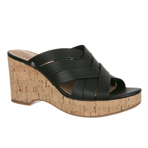 Sam & Libby Women's Cayla Slide Cork Wedge Sandal
