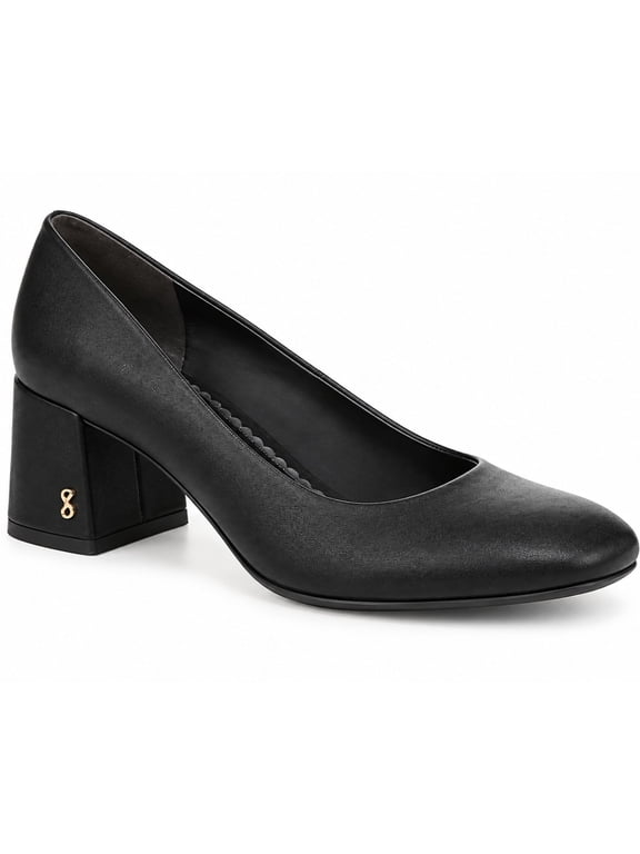 Women's Gianella Block Heel Pump Black 6M