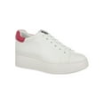 thumbnail image 1 of Sam & Libby Women's Jodie Platform Lace Up Sneaker, Round Toe White/Black, Size 10, 1 of 5