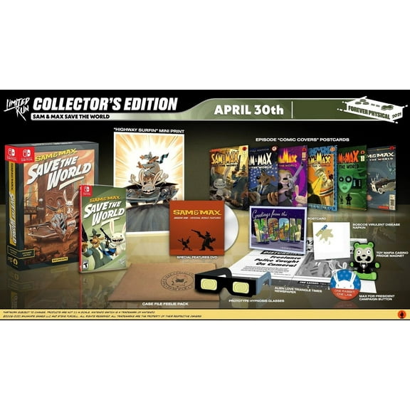 Sam & Max Save the World Collector's Edition Limited Run #104 [Nintendo Switch]