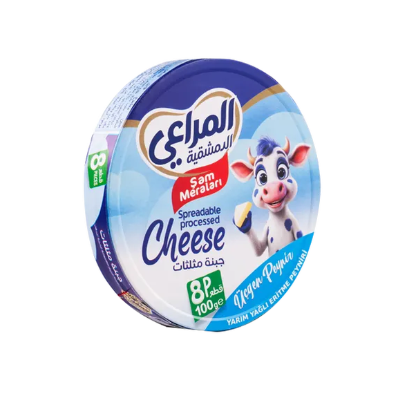 Sam Meralari Spreadable Processed Cheese 100g 8-Piece Snack Wedges - case of 36