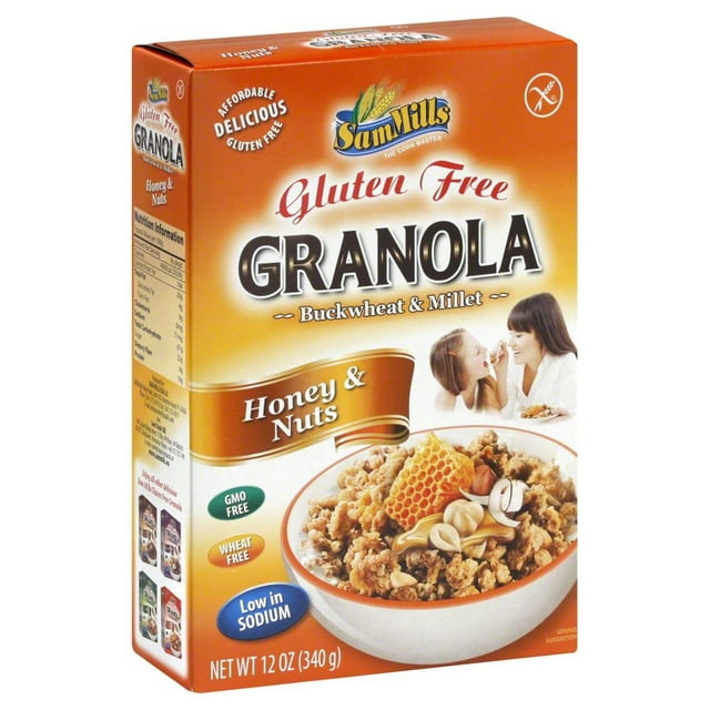 Sam Mills Gluten Free Granola Honey & Nuts, 12 Oz