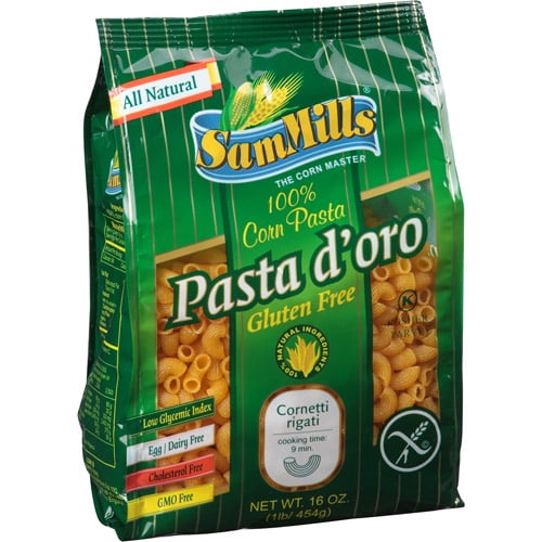Sam Mills Pasta d'oro Gluten Free 100 Rigati Corn Pasta, 16