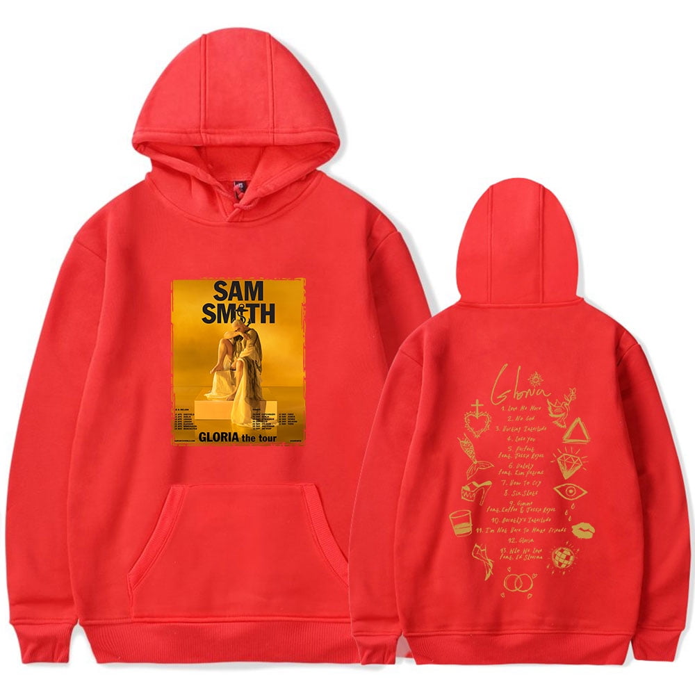 Sam Smith Merch Gloria World Tour Hoodies Winter Men Women Hooded Sweatshirt Cosplay Crewneck LongSleeve Walmart
