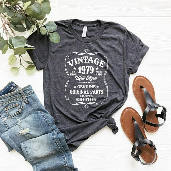 Sam Soft 1979 Vintage Shirt, Well Aged 1979 Tee, 46th Birthday Shirt, Vintage 1979 Shirt, 1979 Original Parts Shirt, Limited Edition 1979 Tee