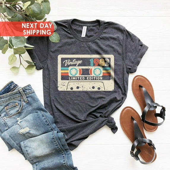 Sam Soft 1982 Vintage Cassette Shirt, Best Of 1982 Shirt, 43rd Birthday Shirt, 1982 Retro Shirt, 43rd Birthday Cassette Shirt, 1982 Cassette T shirt