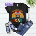 thumbnail image 1 of Sam Soft 1985 Retro Cat Shirt, Awesome Since 1985 Tee, 1985 Vintage Cat Shirts, 40th Birthday Shirt, Born In 1985 Tee, Fourty Birthday Tee, 1 of 2