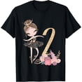 thumbnail image 1 of Sam Soft 2Nd Birthday Ballerina Dancer Ballet Girls Tutu Two T-Shirt Full Size S-5Xl, 1 of 5