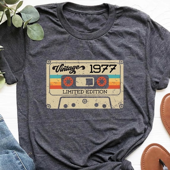 Sam Soft 46th Birthday Gifts Shirt, Vintage 1977 Birthday Shirt, 46th Birthday Shirts, 46th Birthday Gifts for Men,46th Birthday Gifts for Women Tee#