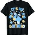 thumbnail image 1 of Sam Soft 4th Birthday Boy Blue Dog Theme Party Four Cool 4 Year Old T-Shirt, 1 of 5