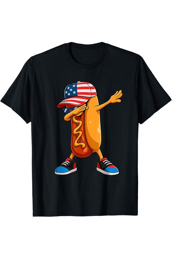 4th of July Hot dog Fourth of July Boys T-Shirt All Size S-5XL