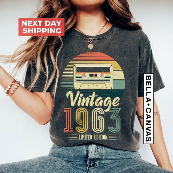 Sam Soft 62nd Birthday Shirt, Vintage 1963 Shirt, 62nd Birthday Gift For Women, 62nd Birthday Gift For Men, 62nd Cassette Shirt, 62nd Birthday Woman