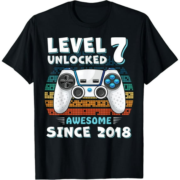 Sam Soft 7 Year Old Bday Decorations Son Boy 7Yr 2018 7Th Birthday T-Shirt