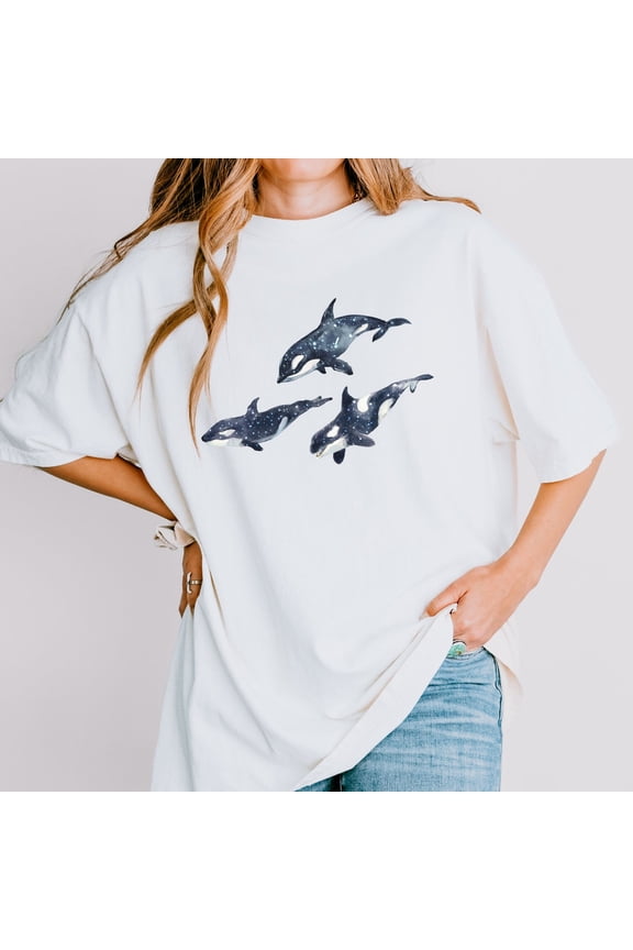 90S Orca Whale Tshirt Retro Ocean Conservation Shirt , Fish Shirts, Indie Y2K Environment Shirt Vintage Save The Killer Whales Graphic Tee All Size S-5Xl