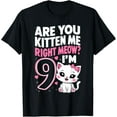 thumbnail image 1 of Sam Soft 9th Birthday Shirt Girl 9yr Nine 9 Year Old Kitten Cat Bday T-Shirt, 1 of 5
