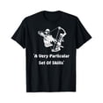 thumbnail image 1 of Sam Soft A Very Particular Set Of Skills Bow Hunting Target Archery T-Shirt, Gift For Friend, Full Size S-5Xl, 1 of 5