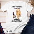 thumbnail image 1 of Sam Soft A Woman Cannot Survive On Wine Alone Golden Retriever Unisex T-Shirt, 1 of 4