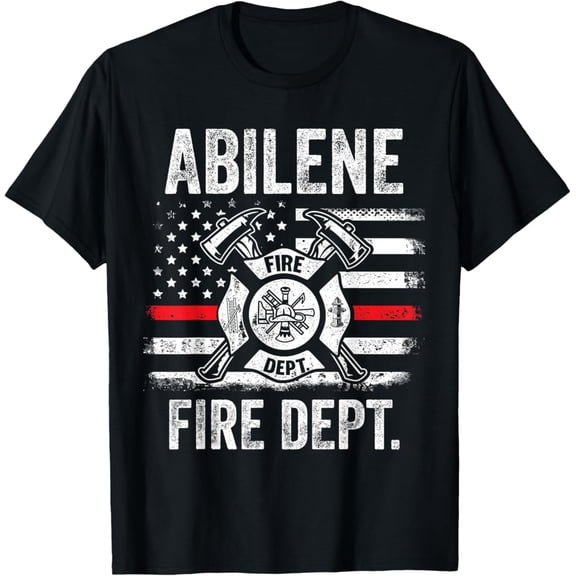 Sam Soft Abilene Texas Fire Department Texas Firefighter T-Shirt Full Size S-5XL