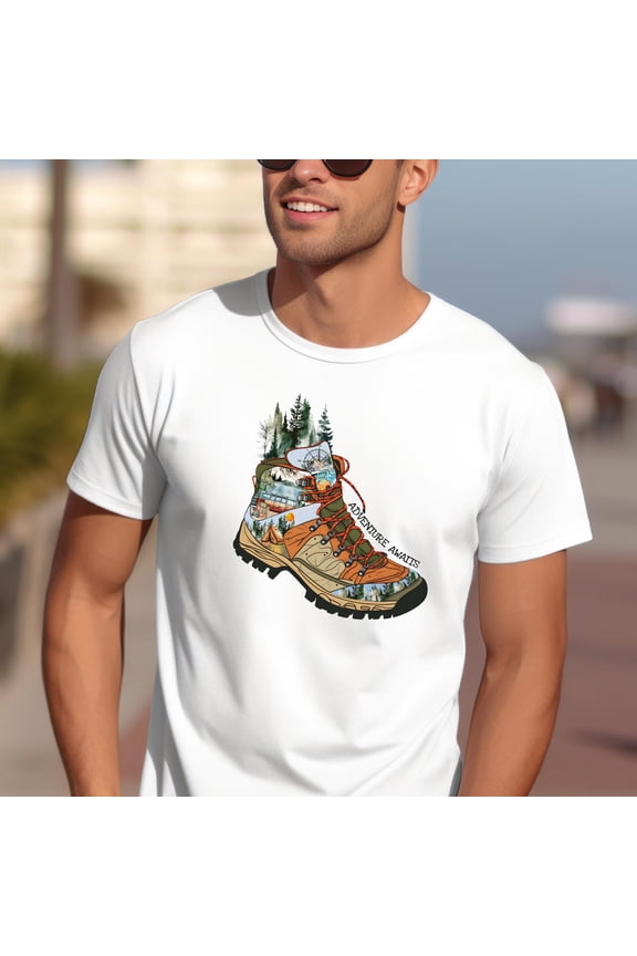 Adventure Awaits Shirt Camping shirt Hiking Shirt Outdoors Shirt Camping Gift Nature Lover Gift Forest Shirt Backpacking Tee Mountain ShirtFull Size S-5XL