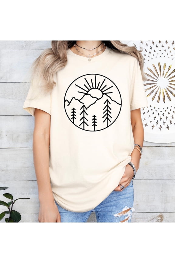 Adventure T-shirt, Adventure Shirt, Camping Shirts, Mountain T-shirt, Hiker Shirts, Camp Lover Shirt, Camping Gift, Vacay Shirt, Tree Tee