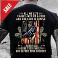 thumbnail image 1 of Sam Soft All My Life I Have Lived By A Code And The Code Is Simple Standard T-Shirt, 1 of 5