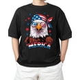 thumbnail image 1 of Sam Soft America Bald Eagle 4th Of July Patriotic USA American Flag S-4XL T-Shirt All Size S-5XL, 1 of 5