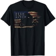 thumbnail image 1 of Sam Soft American Flag Motorcycle Biker Racing Machine T-Shirt All Size S-5XL, 1 of 5