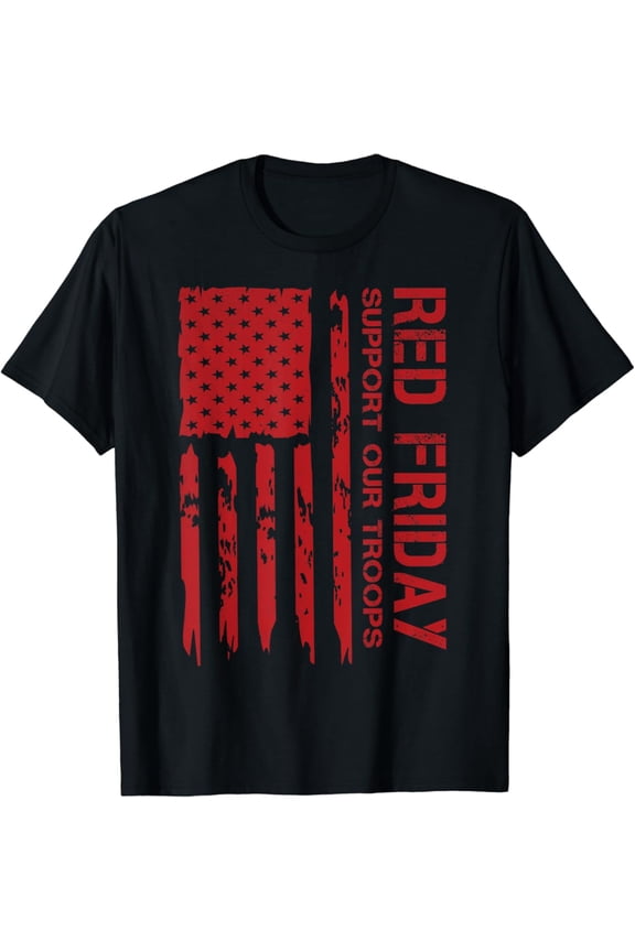 American Flag Red Friday Military Remember Everyone Deployed T-Shirt