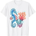 thumbnail image 1 of Sam Soft Aquarium Animal Ocean Fish Lover Sea Creature Seahorse T-Shirt, 1 of 4