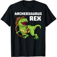 thumbnail image 1 of Sam Soft Archer Archery Dinosaur Bowmen Bow Toxophilite Arrow Dino T-Shirt, Gift For Friend, Full Size S-5Xl, 1 of 5