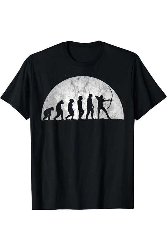 Archery Evolution - Evolution Of Man Archer T-Shirt, Gift For Friend, Full Size S-5Xl