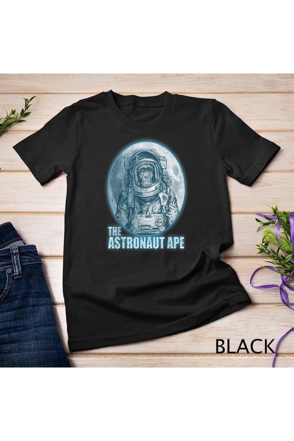 Astronaut Monkey The Astronaut Ape Chimpanzee Space Travel Unisex T-Shirt
