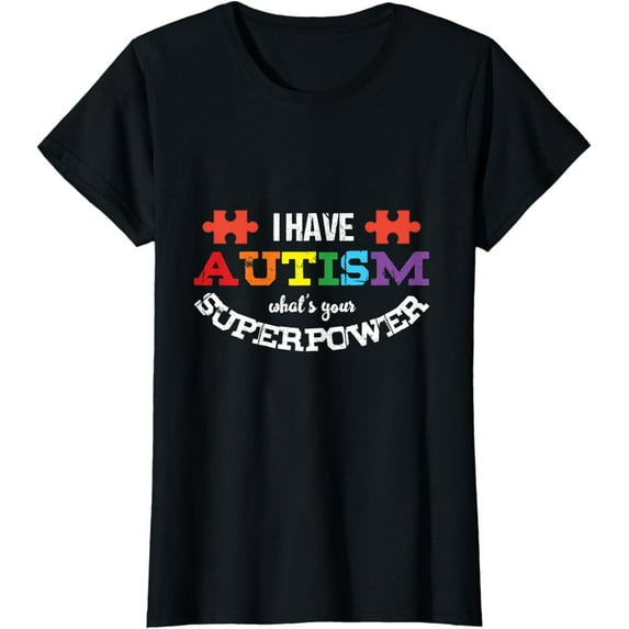 Sam Soft Autism Awareness Different Puzzle Ribbon Autistic Ladies' Crewneck T-Shirt All Size S-5XL