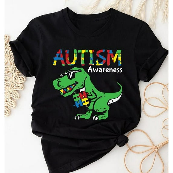 Sam Soft Autism Dino Shirt, Autism Awareness Shirt, Autism Support T-Shirt, Gift For S...