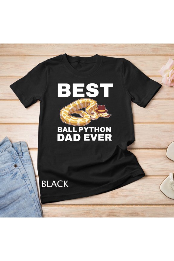 Ball Python Dad Beard Mustache Pet Snake T-Shirt Unisex T-Shirt